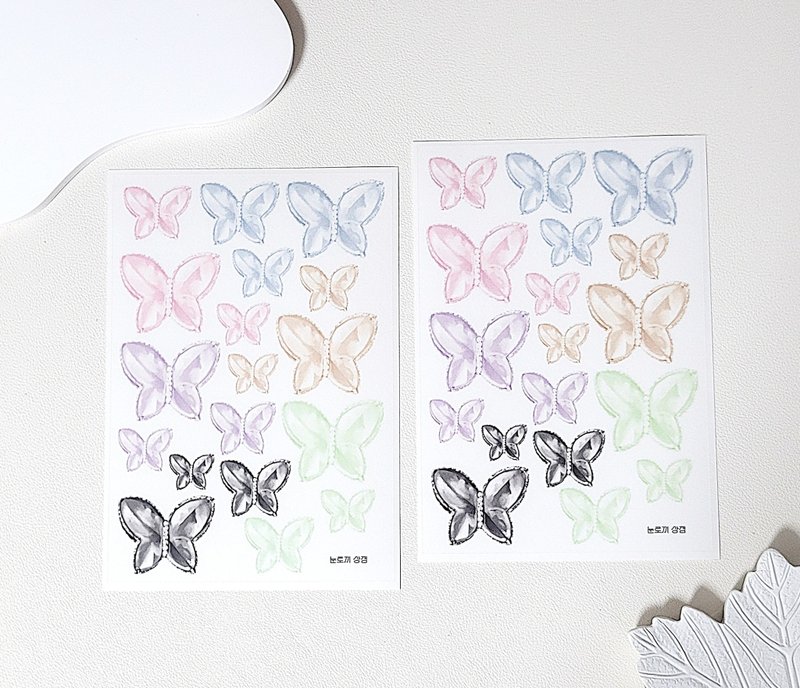 Bling butterfly sticker - Stickers - Other Materials 