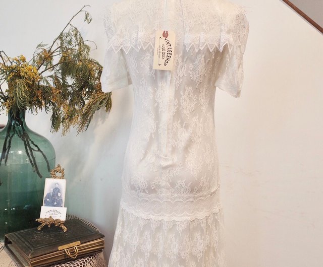 vintage American GUNNE SAX Jessica Mcalintock Full Lace Dress