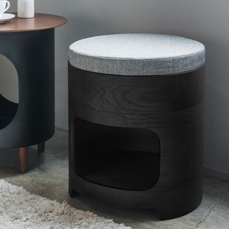 thehill | WOODY CROISSANCE Bentwood Stool - Modern Black - Other Furniture - Wood Black