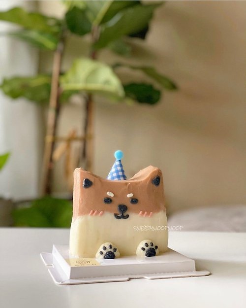 甜你一口。寵物鮮食蛋糕 【甜你一口】寵物鮮食蛋糕-立體柴犬造型