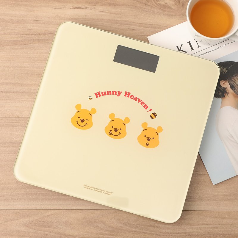 迪士尼小熊維尼電子體重計-LCD輕薄電子體重機 Winnie the Pooh - 其他小家電 - 玻璃 多色