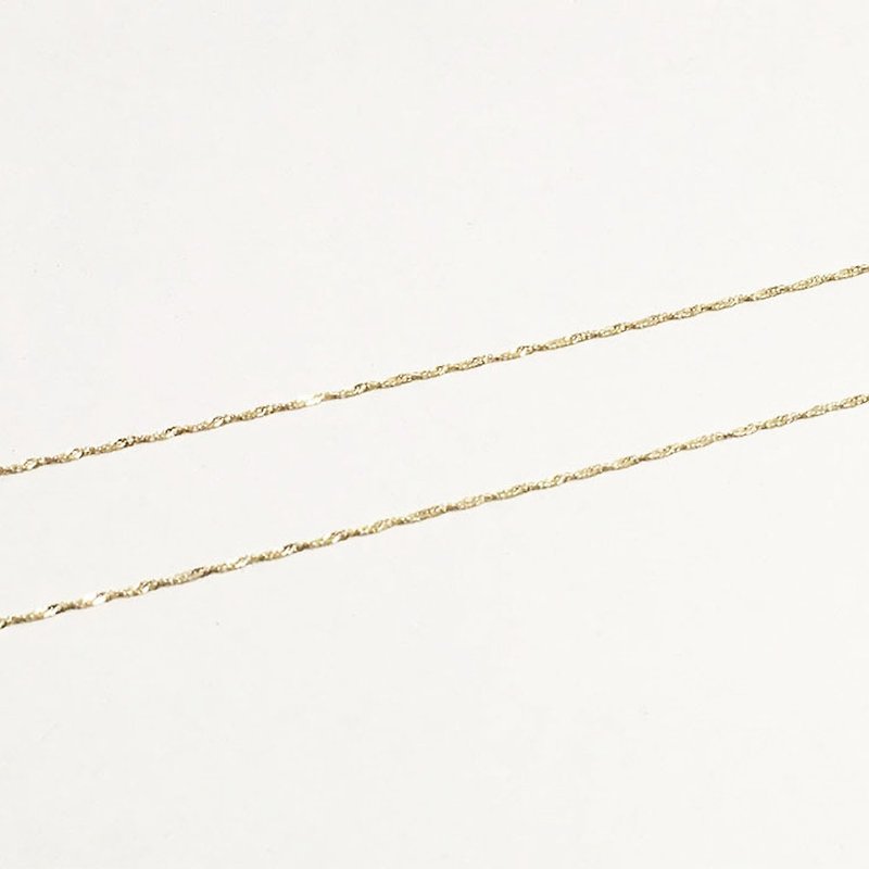K10YG Design Chain Necklace - สร้อยคอ - เครื่องประดับ สีทอง