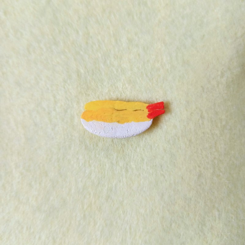 Weird magnet shrimp tempura sushi sushi sushi shrimp tempura shrimp - แม็กเน็ต - พลาสติก สีเหลือง