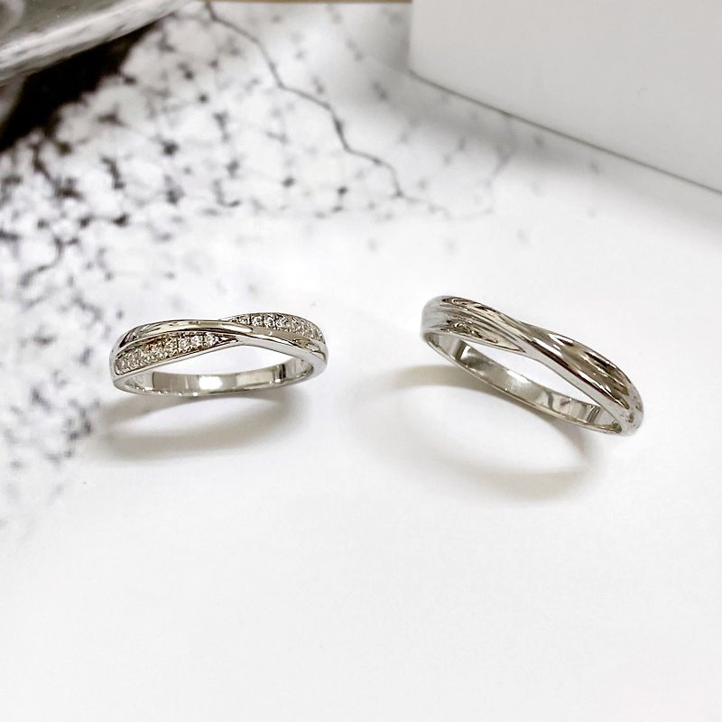 Zhi Ai_pair of rings | 14K, 9K, 925 sterling silver - Couples' Rings - Precious Metals 