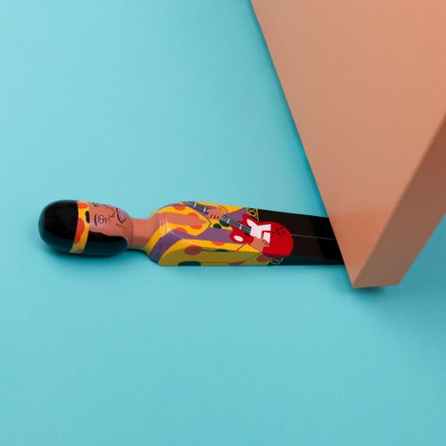 Guitar to go 音樂選物 Wedgie 音樂迷幻搖滾 手工繪製門檔 DOOR STOPPER (HENDRICKS)