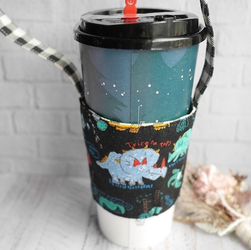 環境保護のセットの恐竜飲料カップカップセット - 収納用品 - コットン・麻 ブラック