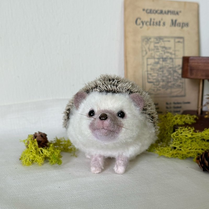 [Customizable] Wool felt realistic hedgehog ornament doll - ตุ๊กตา - ขนแกะ หลากหลายสี