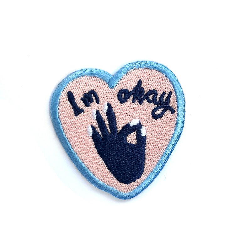 Im okay - Badges & Pins - Thread Pink