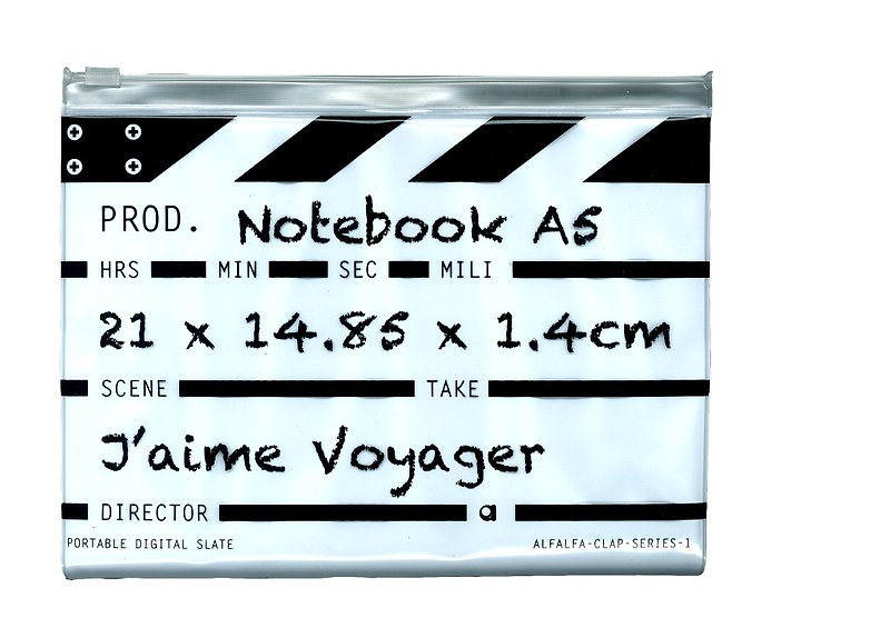 Director clap Journal jotter A5 Notebook - White - สมุดบันทึก/สมุดปฏิทิน - วัสดุอื่นๆ ขาว
