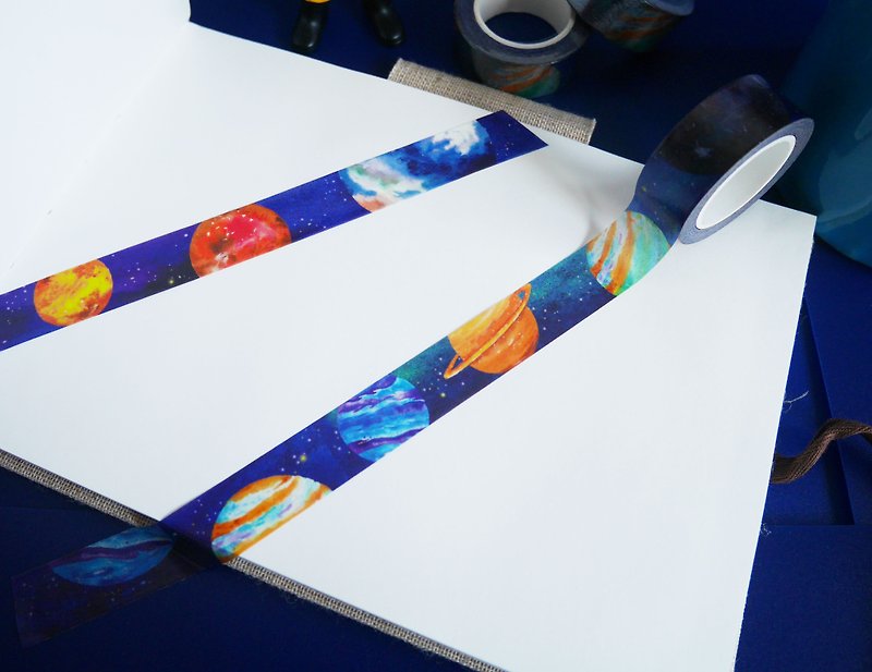 Start with me cosmic paper tape papertape - Washi Tape - Paper Multicolor