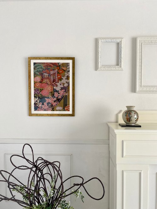 布絵　インテリア　壁掛け　絵　布絵アート　着物リメイク　着物　玄関飾り　和モダン 布絵 インテリア 壁掛け 絵 布絵アート 着物リメイク 着物 玄関