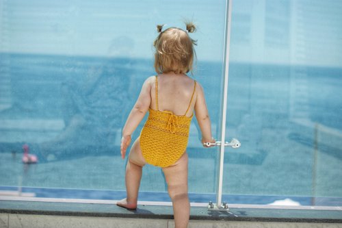 Yellow baby cheap bathing suit