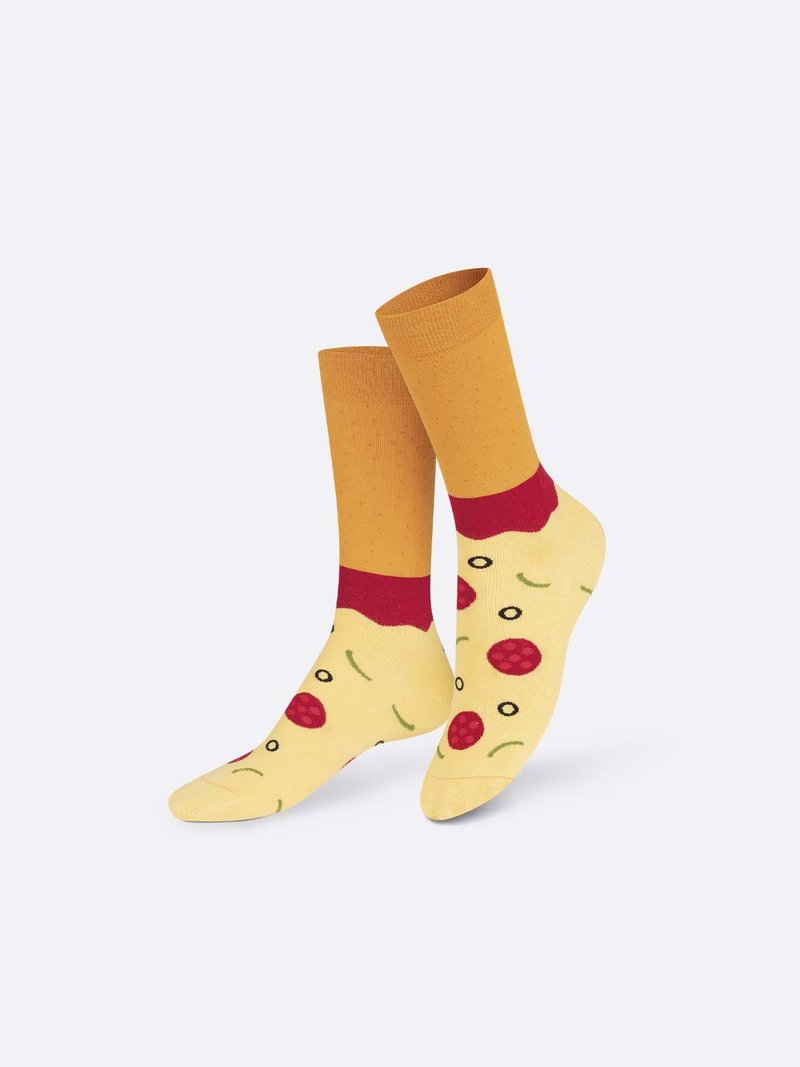 EAT MY SOCKS socks/fast food series/Pizza slices - Socks - Cotton & Hemp 