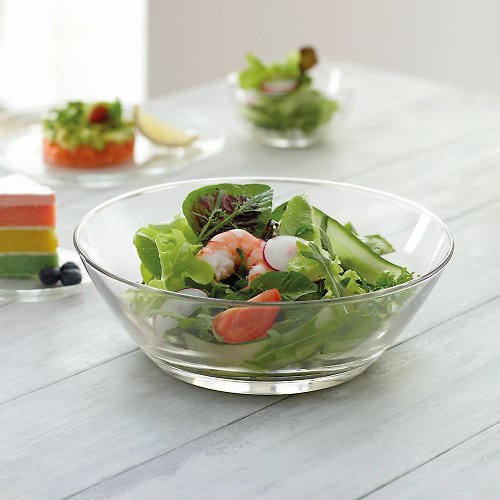 Sonoma lead-free glass salad bowl 25.5cm - Shop oceanglass Bowls - Pinkoi
