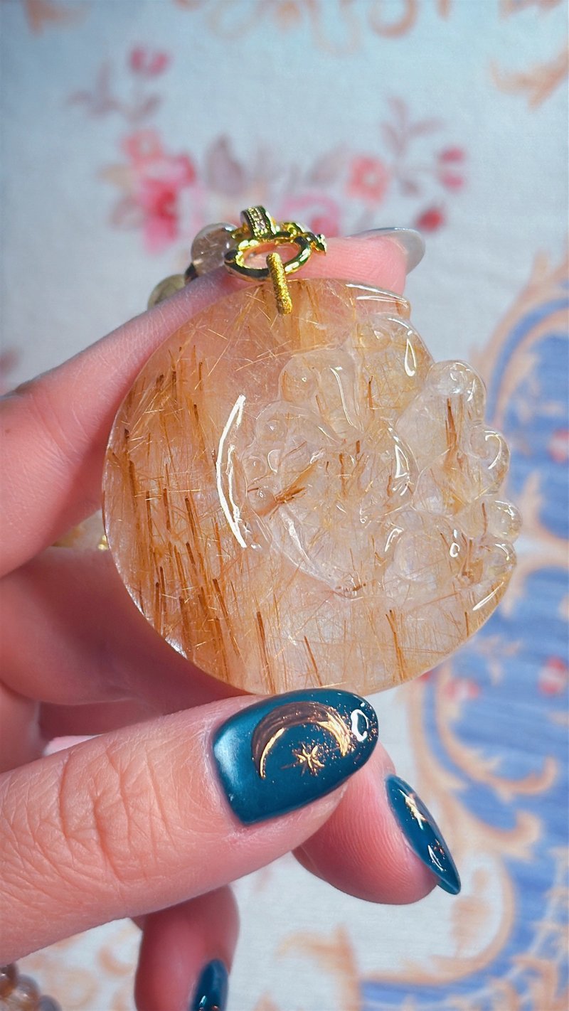 精品 紅銅髮狐狸月狐 狐仙 狐仙娘娘 公主狐 女王狐 媚狐 項鍊 - 項鍊 - 石頭 