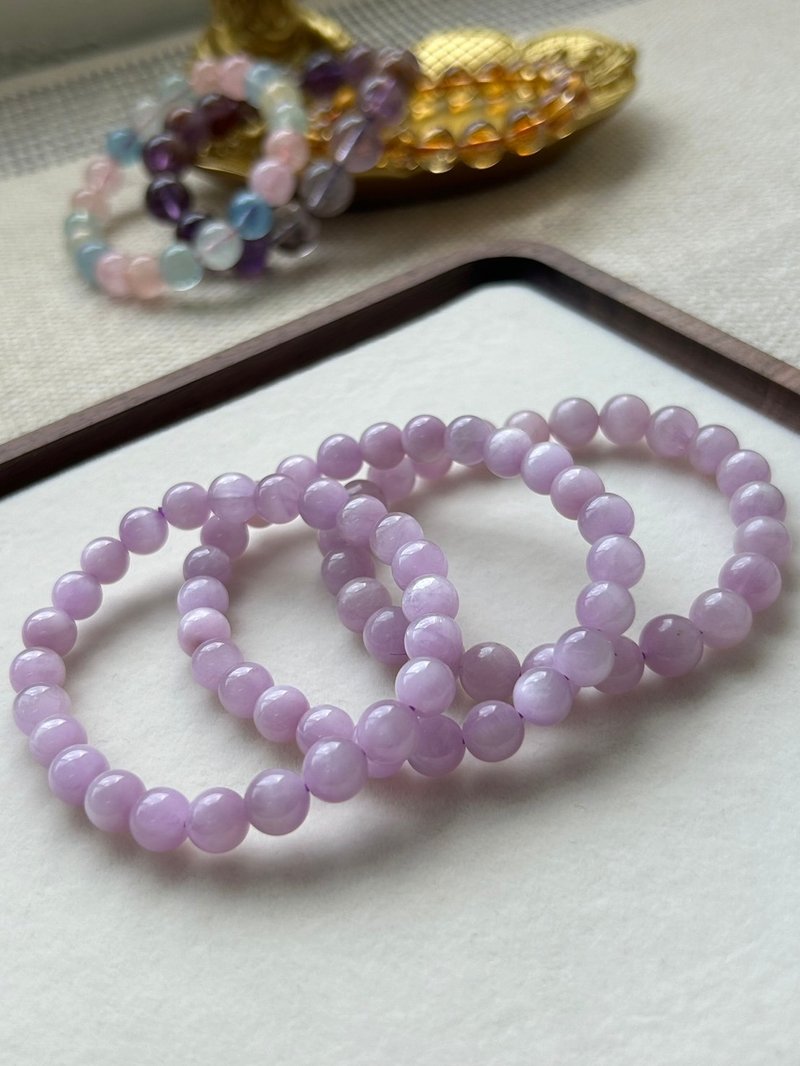 Huaguang-Zangjingge | Kunzite-Kunzite | Corresponding to the heart chakra - สร้อยข้อมือ - คริสตัล 