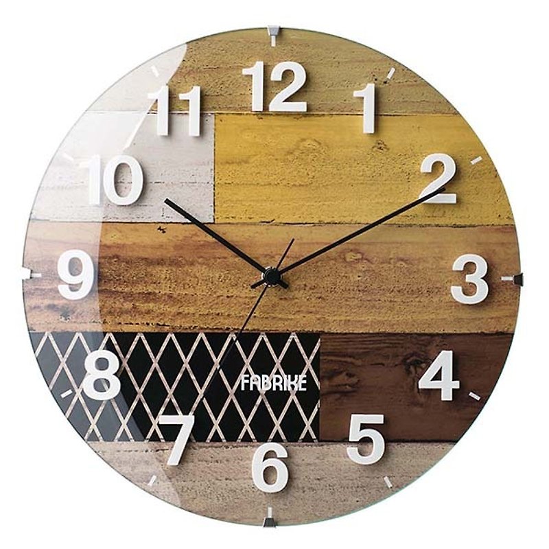 Clifden-geometric modeling wall clock (ivory white) - Clocks - Wood White