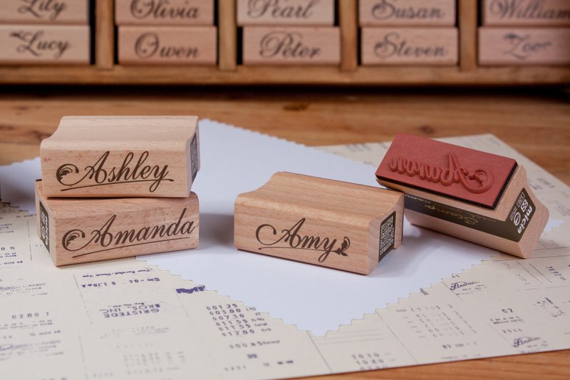 In Your Name-English Name Seal - Stamps & Stamp Pads - Wood 