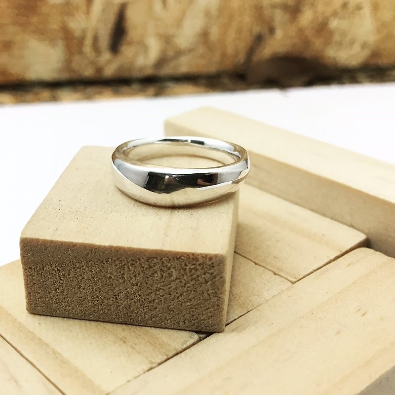 sliver 925 / sterling silver / round series four / ring / tail ring / customized - แหวนทั่วไป - เงินแท้ สีเงิน