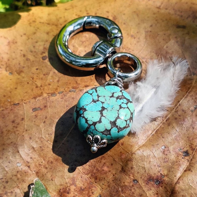 綠松石寵物水晶吊飾/ 水晶吊飾/ 寵物項圈吊飾 - 客製化寵物商品 - 半寶石 