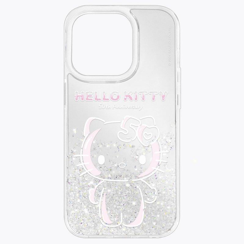 HelloKitty 50th Anniversary - Mirror Shine Hello Kitty iPhone 15 14 13 12 pro max - Phone Cases - Shell Silver