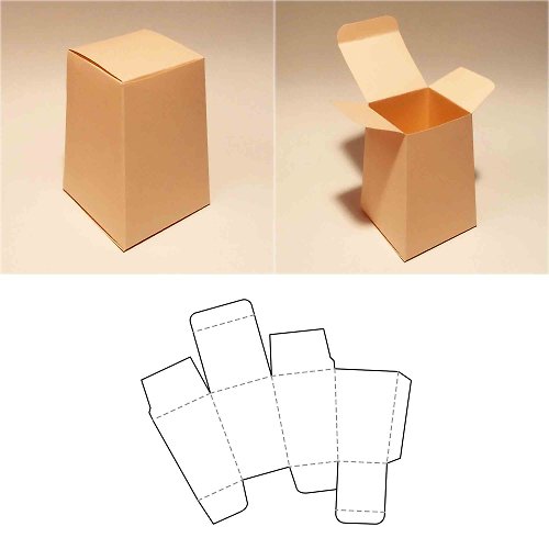 JustGreatPrintables Trapezoid box template, obelisk box, pyramid box, pyramid shaped box, SVG, PDF