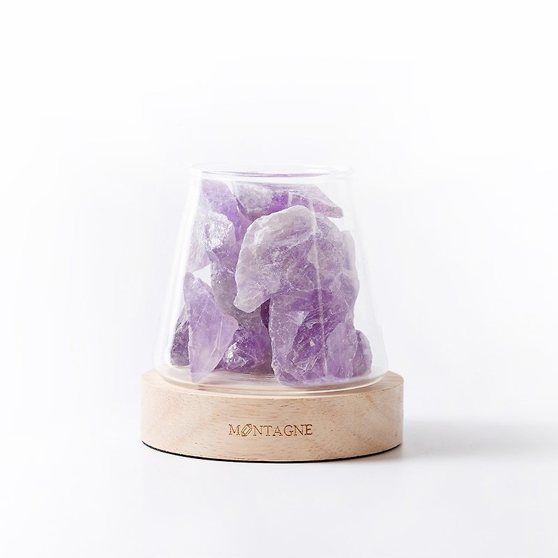 MONTAGNE Amethyst | Power X Guardian | Crystal Diffuser Set with Essential Oil - Fragrances - Crystal Purple