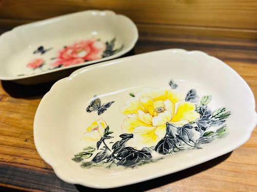 八塗文創 陶瓷餐盤客製化訂製專區 純手工繪製 獨一無二 禮物設計