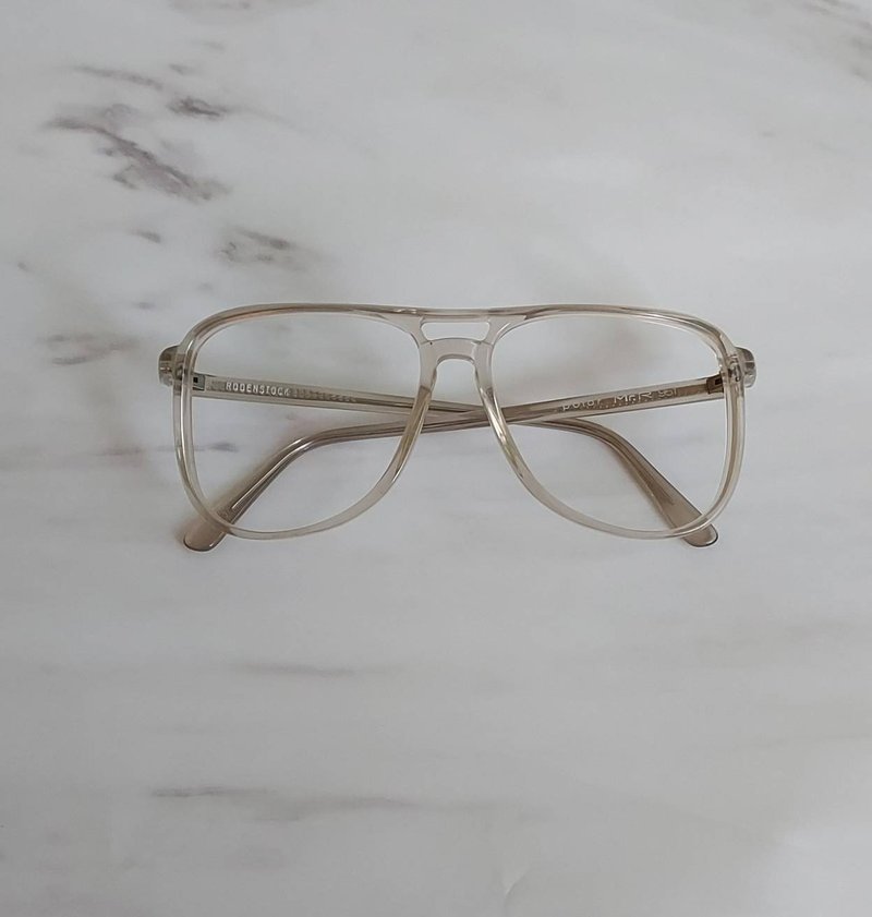 Germany Rodenstock ice color plastic frame VINTAGE out of print old product brand new antique glasses - กรอบแว่นตา - พลาสติก สีใส