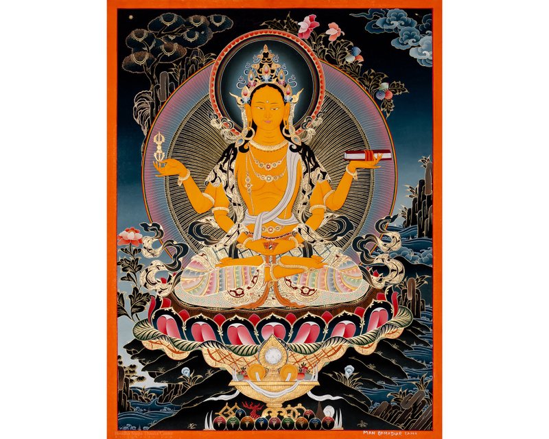 圓滿母般若波羅蜜多唐卡藝術 | 牆面裝飾 - 壁貼/牆壁裝飾 - 其他材質 多色