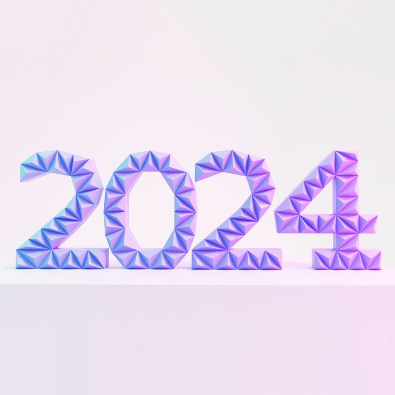 DIY Paper Number 2024 3D Papercraft Printable PDF - 手工藝教學/工具書 - 其他材質 