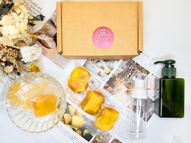 【24h出貨】泡泡∣純淨手作液態皂糊禮物組 聖誕禮 交換禮物 禮盒 - 肥皂/手工皂 - 環保材質 