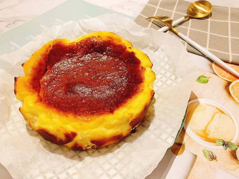 Coke roasted cheese 6 inches #香粉粉丝# rich cheese - เค้กและของหวาน - อาหารสด สีเหลือง