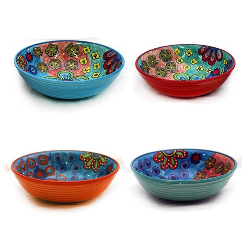 Five petal flower series - bowl (random color shipment) - ถ้วยชาม - เครื่องลายคราม 