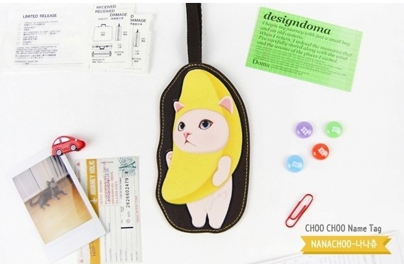 Jetoy, sweet cat travel tag _Nana choo - Luggage Tags - Other Materials Yellow