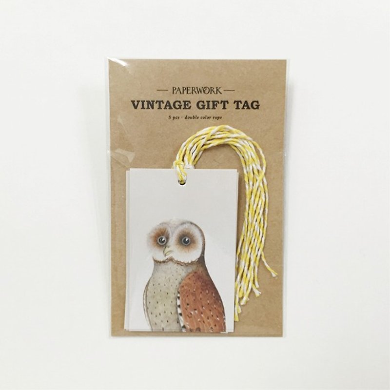 Retro gift Elevators / Owl - วัสดุห่อของขวัญ - กระดาษ สีเทา