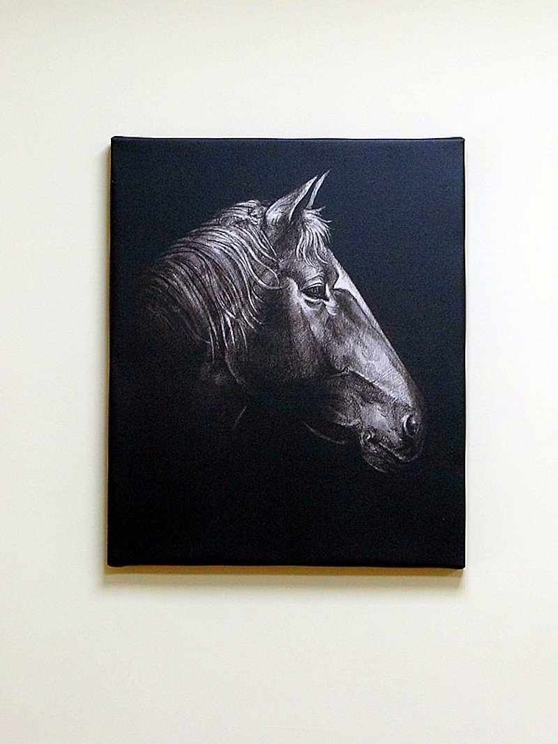 Prints black sketch series: horse, orangutans, like (sharp) - Posters - Paper 