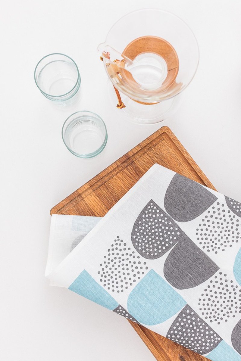 Universal cotton Linen towel (blue sugar) - Place Mats & Dining Décor - Cotton & Hemp Blue