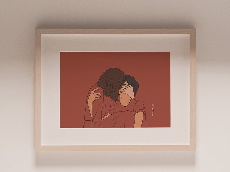 100% Cotton Art Print | We | Edition: 10 - Posters - Paper Red
