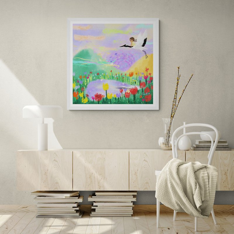 [Beautiful Dream] Art Micro-spray | Home Decoration | Arrangement | Hanging Paintings | Gifts | Reproduction Paintings - Posters - Paper Multicolor