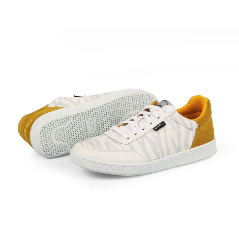 2022 Year of the Tiger Limited Edition Theme Design Shoes for the Year of the Tiger – Women’s White and Yellow - Women's Casual Shoes - Other Man-Made Fibers White