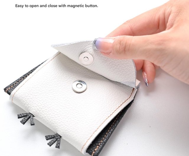 シマエナガといつも一緒 仕切り付き コインケース 【 親子 シマエナガ