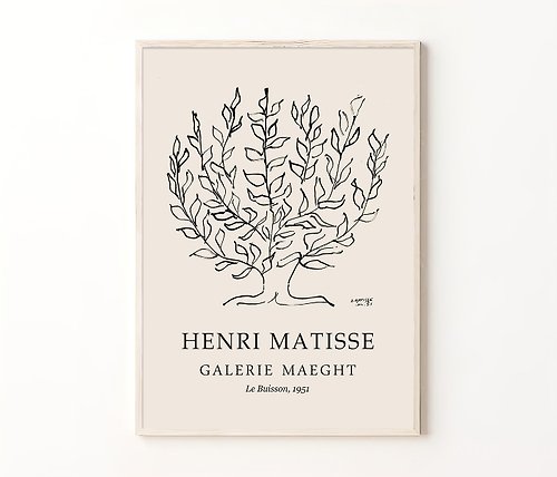 Artlinio Matisse Tree Print, Exhibition Poster, Digital Art, Lithograph Print Download