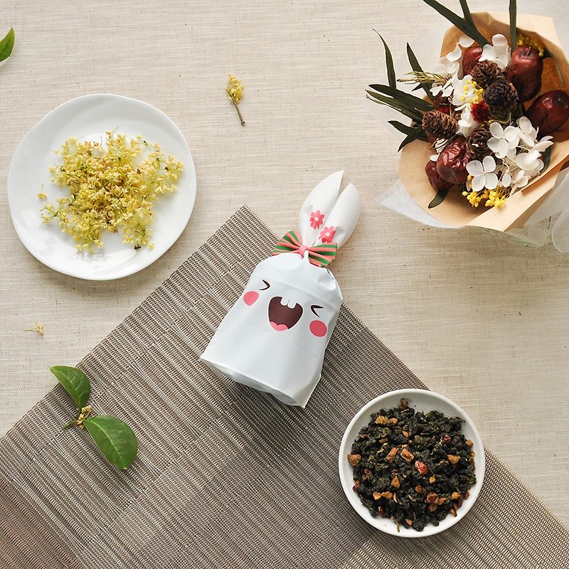 【12% OFF】Creative Rabbit Exchange Gift | Small Tin Can / 6 Tea Bags - Tea - Other Materials Red