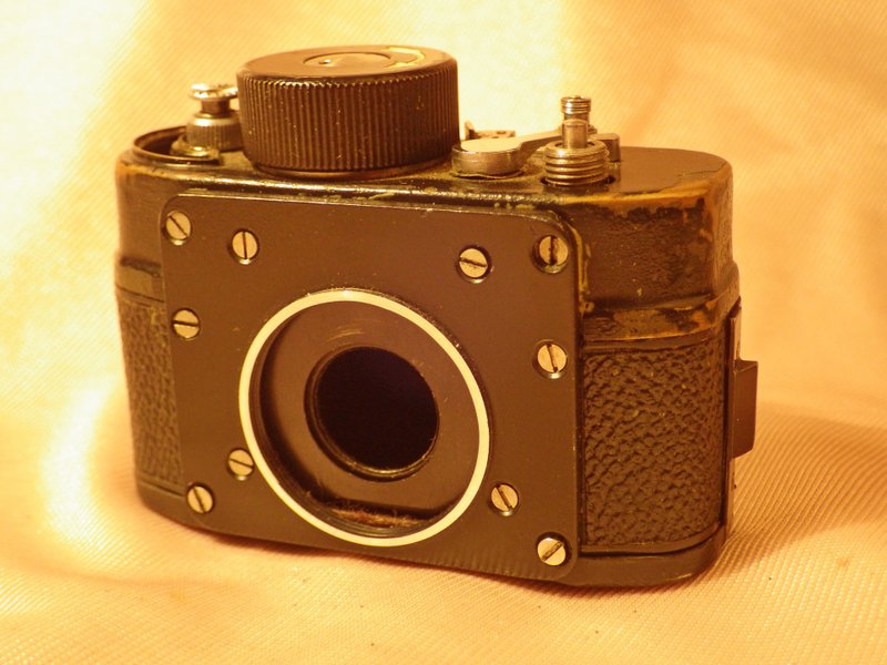 F-21T AJAX ZENIT-MF-1 21mm Film Camera USSR KGB Spy Submini AS-IS FOR PARTS 1994 - กล้อง - โลหะ 