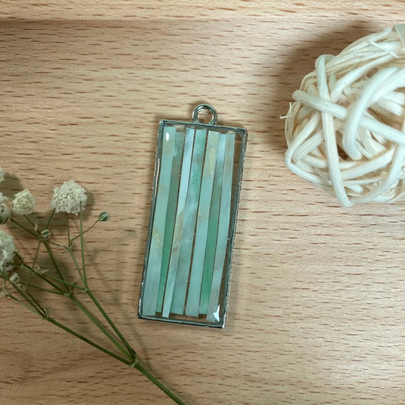 再生項鏈吊墜-青椏(長款) - 項鍊 - 樹脂 