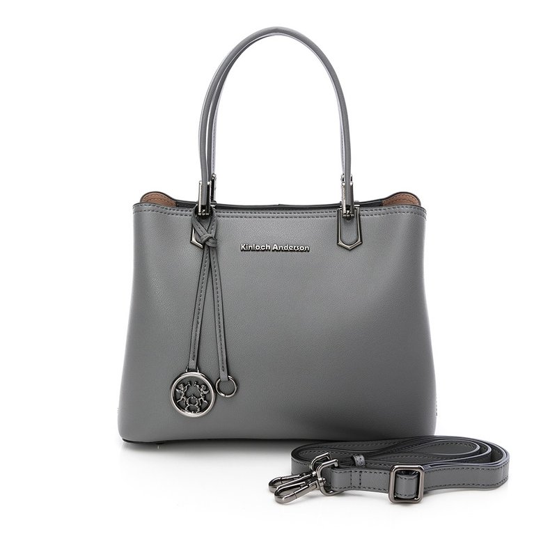 [Kim Anderson] Cupido Small Tote Bag-Iron Gray - Handbags & Totes - Genuine Leather Gray