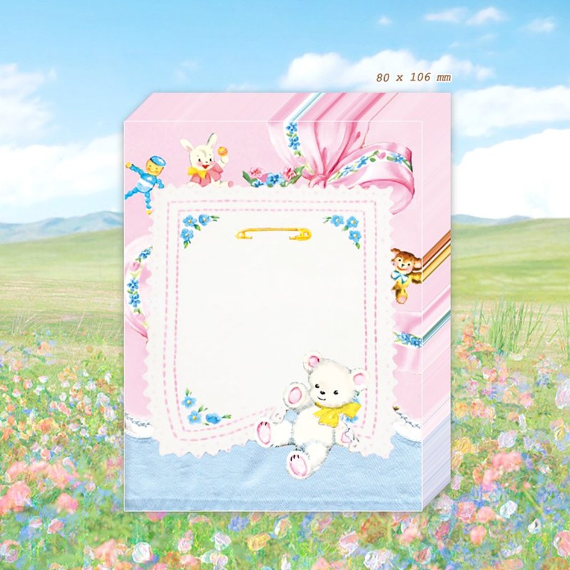 Bear and friends mini memopad - 便條紙/便利貼 - 紙 