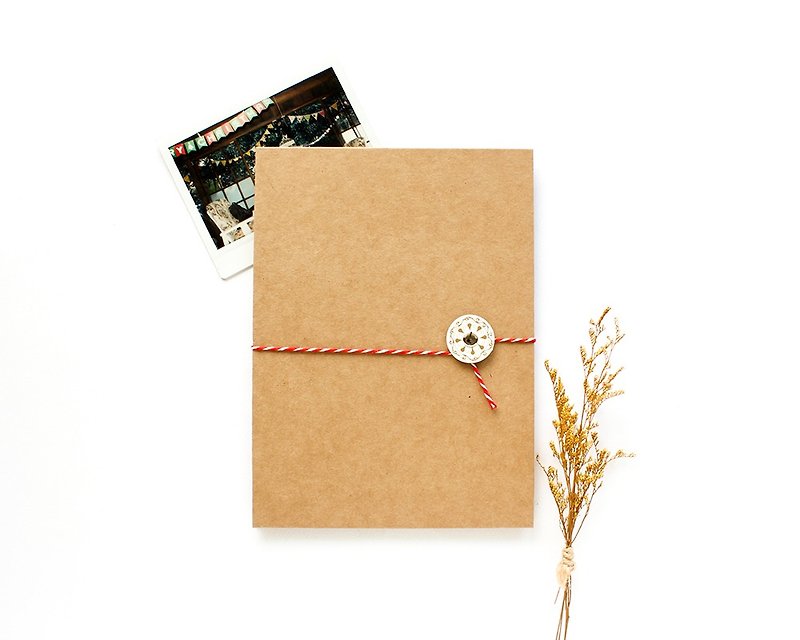 Handmade / pull the page tied with the rope - cowhide - Photo Albums & Books - Paper Khaki