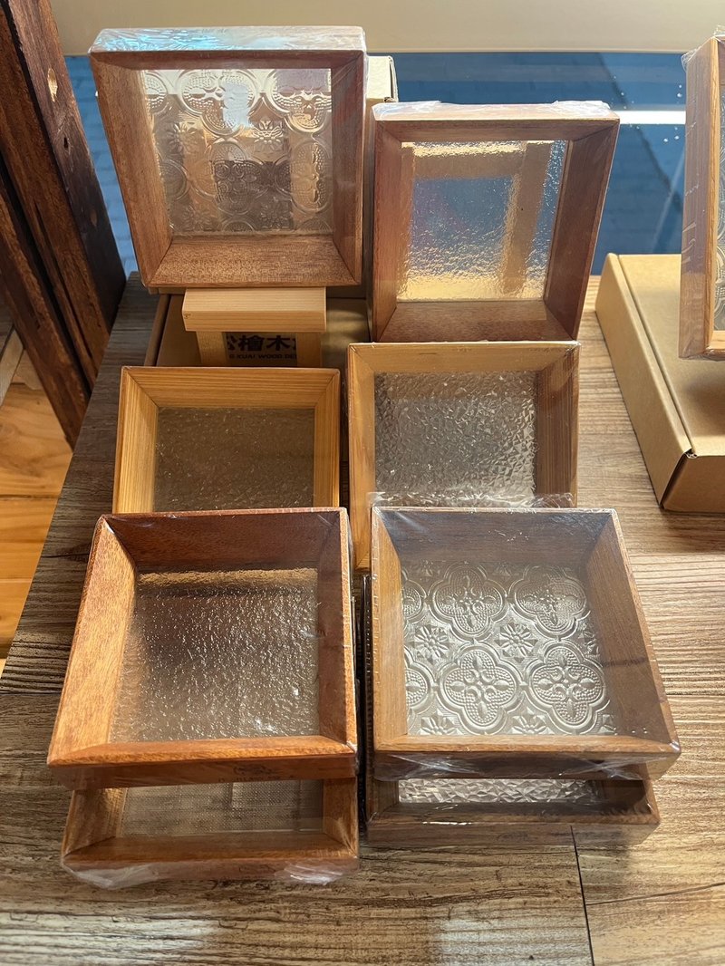 台灣檜木丨手作木盤(小)丨嘉義伴手禮丨創意手作 - 居家收納/收納盒/儲物盒 - 木頭 